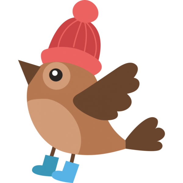 Воробей мультяшный