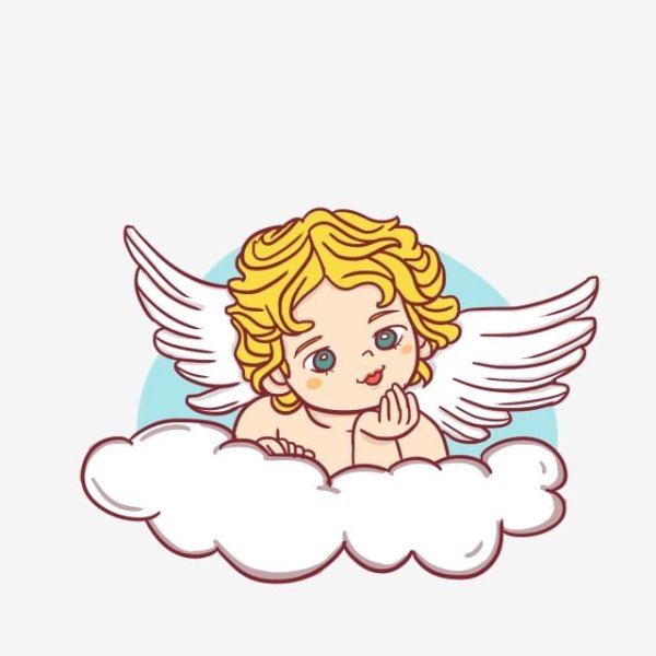 Ангелочки трафарет