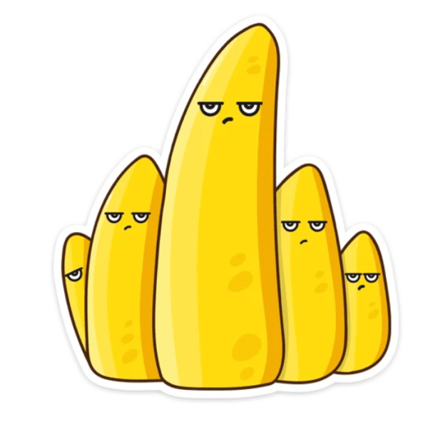 Стикеры ВК банан