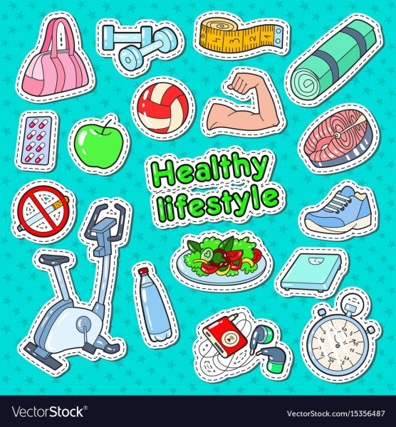 Стикеры здоровый образ жизни