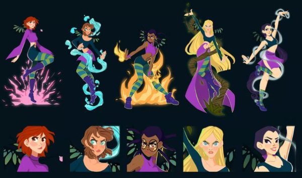 Чародейки Стикеры