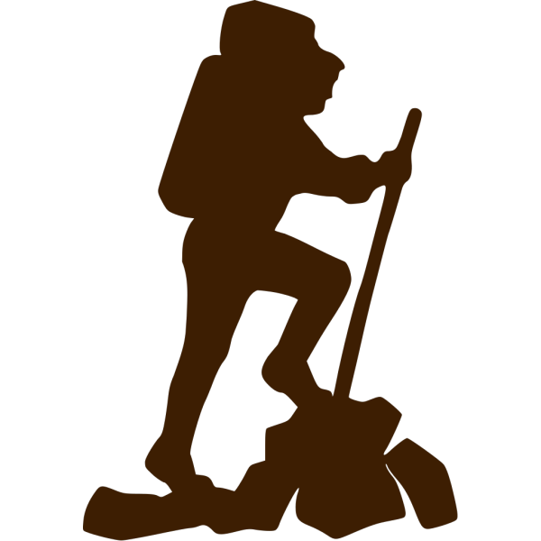 Турист силуэт