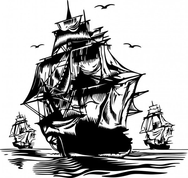 Всадник на коне силуэт