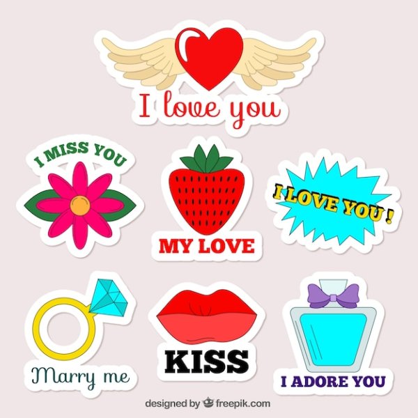 Стикеры для девочек