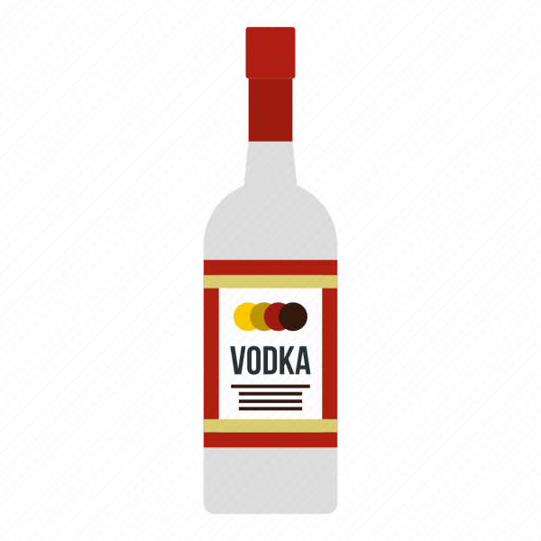 Бутылка водки вектор
