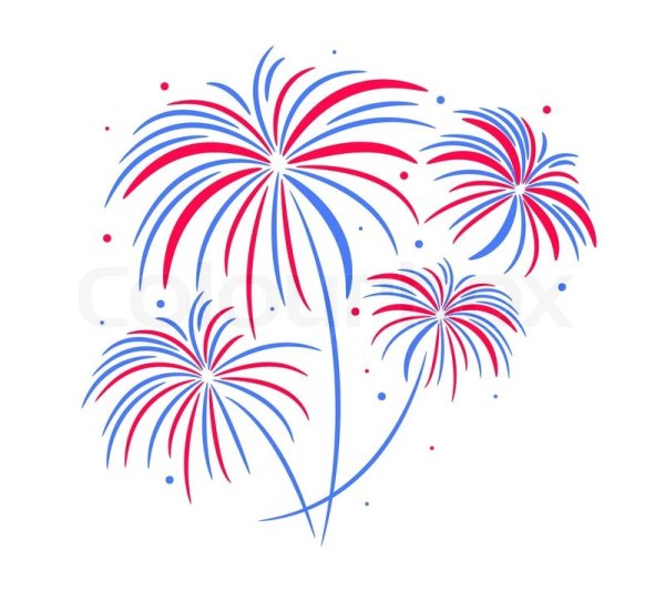 Стикер фейерверк