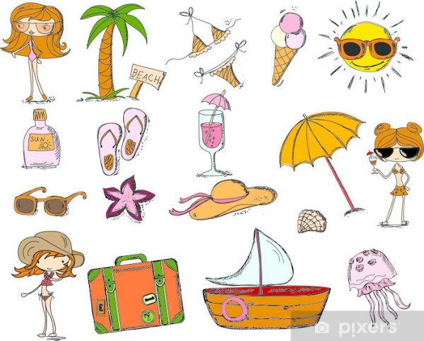 Стикеры как отдохнули на море