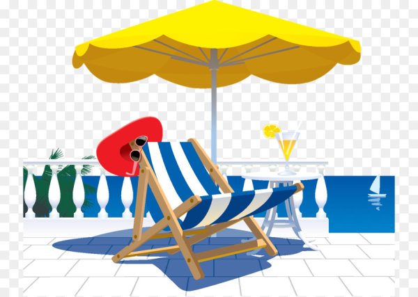 Отдыхающий на шезлонге иллюстрация