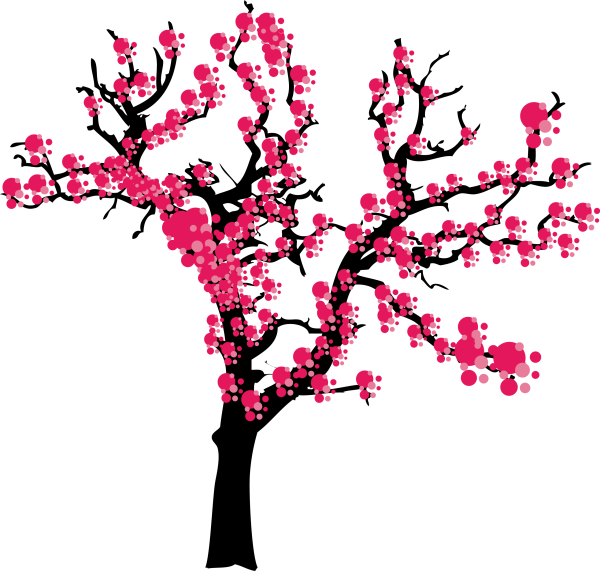 Сакура силуэт