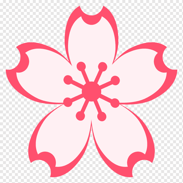 Узор из цветущих веток