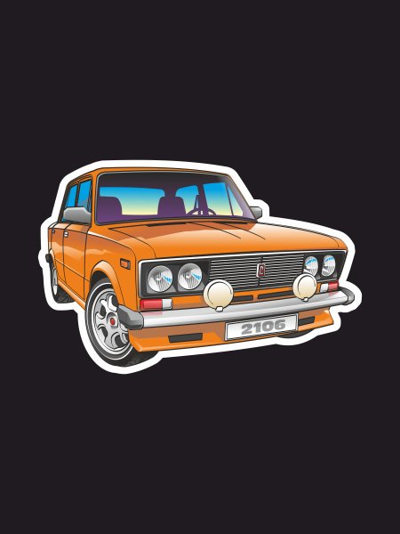 ВАЗ 2106 стикер