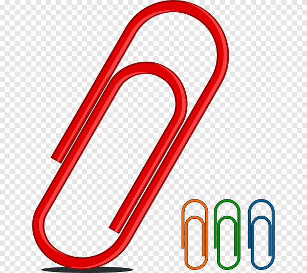 Стикер со скрепкой