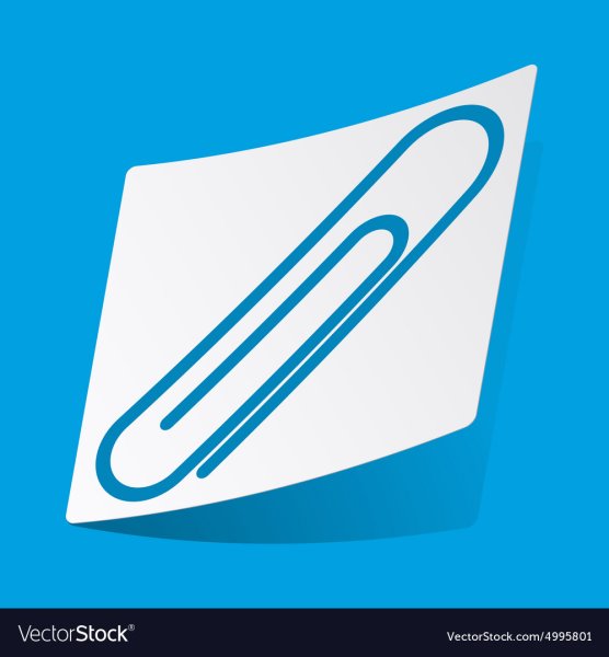 Наклейка скрепка в принтере