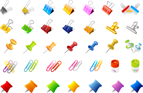 Канцелярские принадлежности кнопки