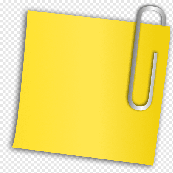 Лист со скрепкой