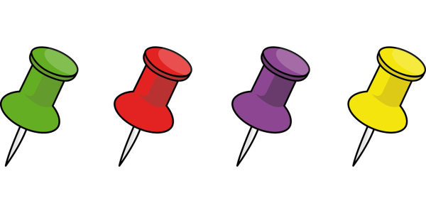 Кнопка канцелярская вектор