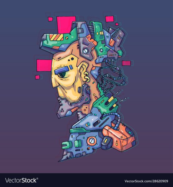 Стикеры киберпанк мультяшные