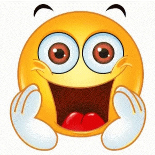 Удивленный смайлик