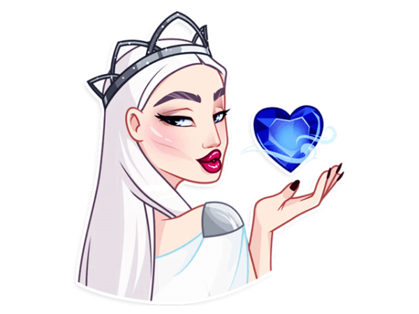 Корона принцессы черно белая