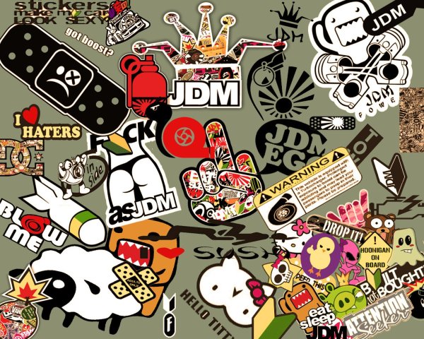 Наклейки JDM Стикеры паки
