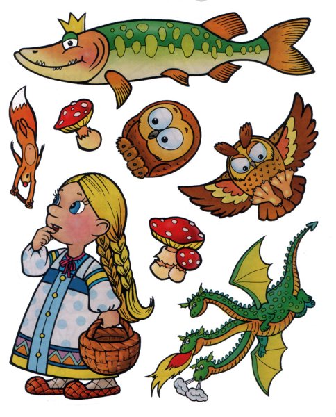 Силуэты героев Алиса в стране чудес