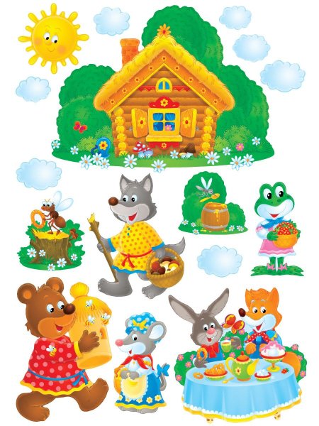 Стикеры из сказок