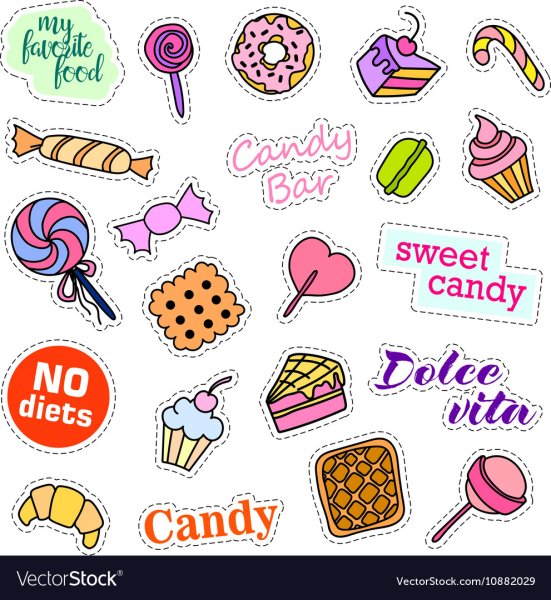 Наклейки на конфеты