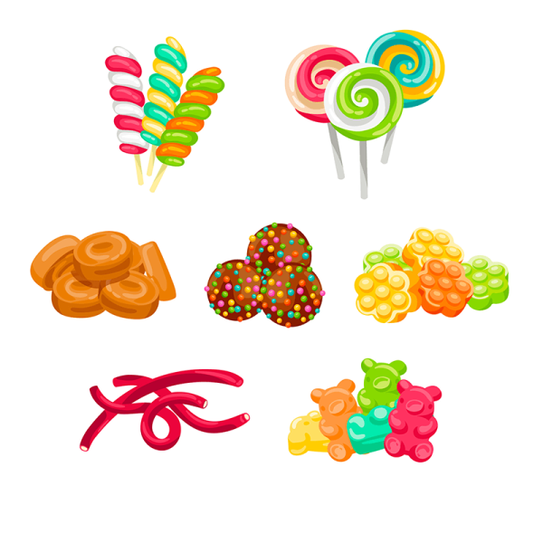 Сладости леденец вектор