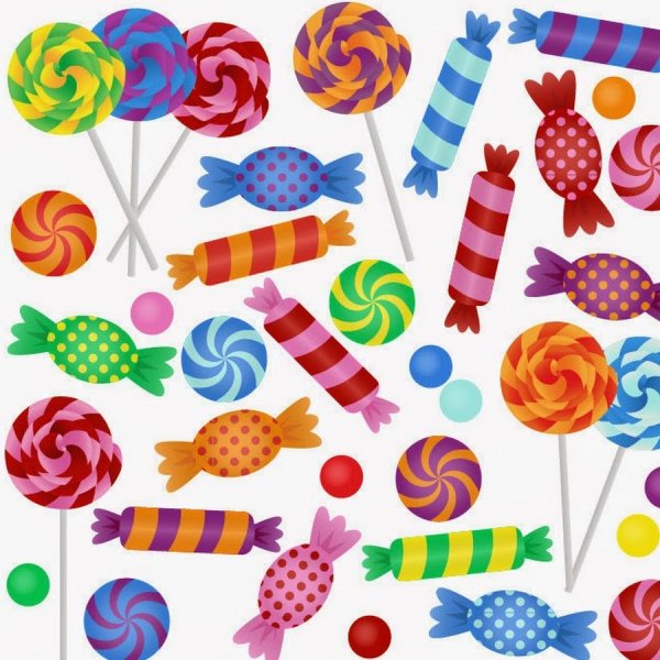 Аппликация конфета