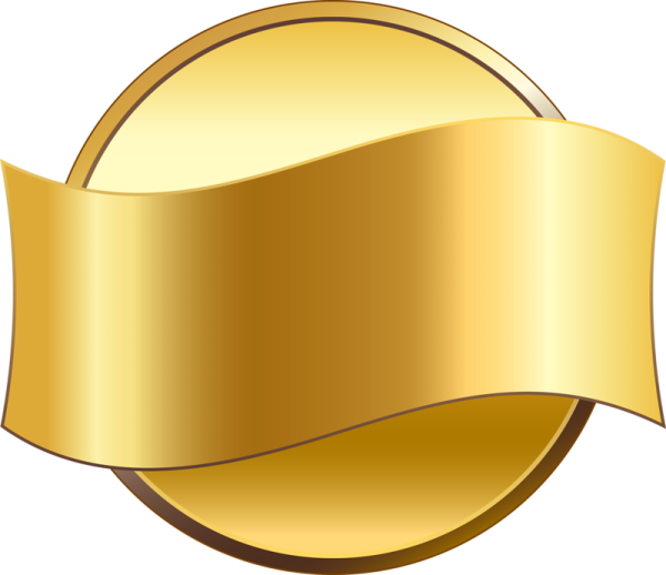 Круглая Золотая табличка