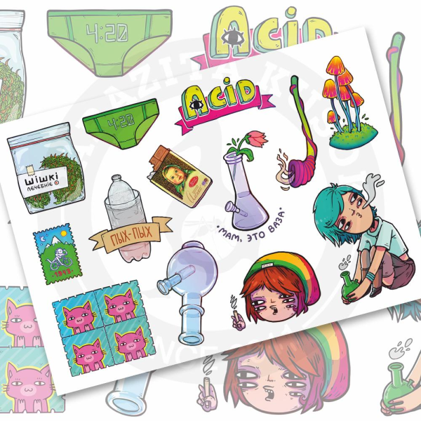 Стикер пак наклейки