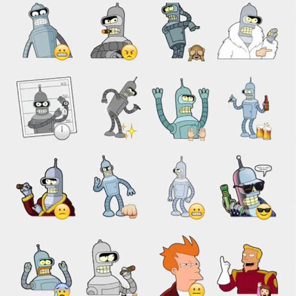 Футурама Стикеры телеграмм