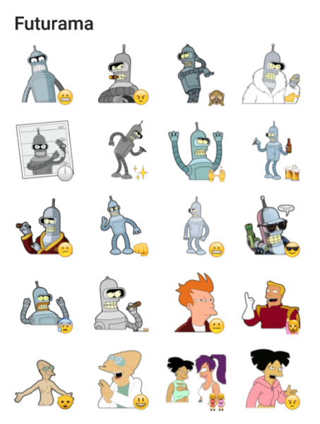 Футурама наклейки