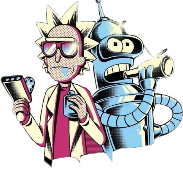 Рик Санчес и Бендер