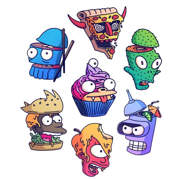 Футурама тату эскизы