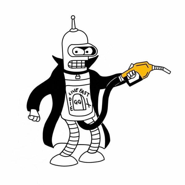 Эскиз Бендер из Футурамы