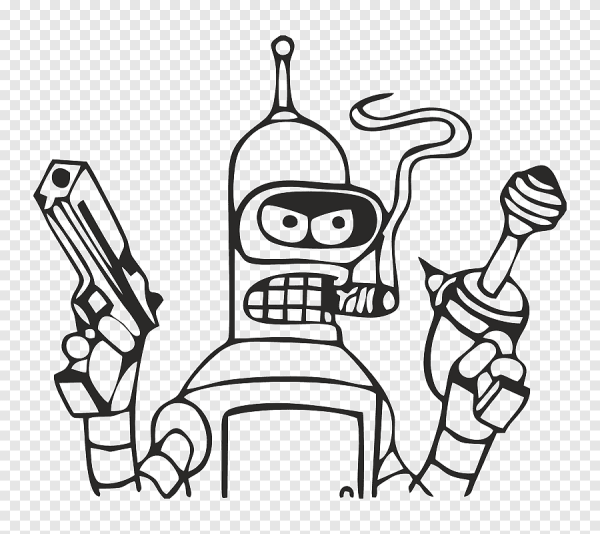 Бендер из Футурамы вектор