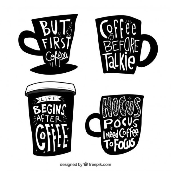 Кофе с собой силуэт