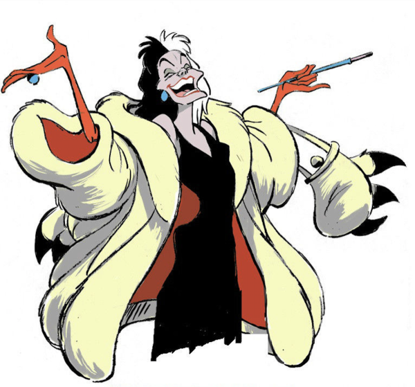 Стикеры Круэлла де Виль