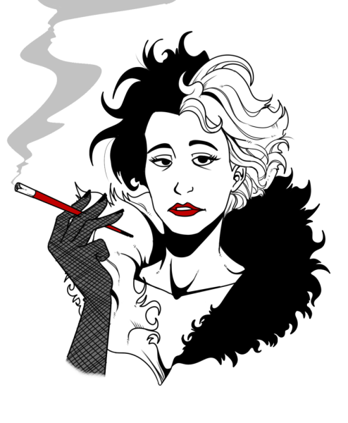 Круэлла де Виль арты