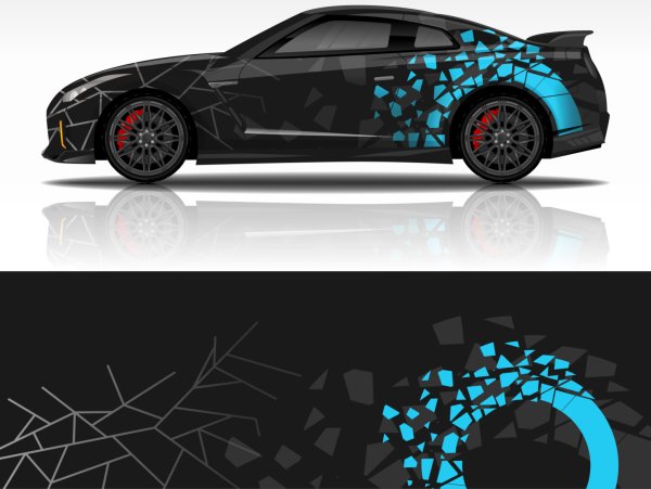 Car Wrap Decal livery vector Design