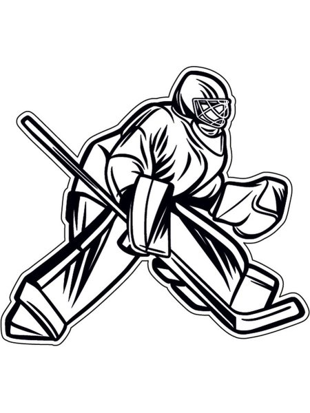 Хоккейный вратарь вектор