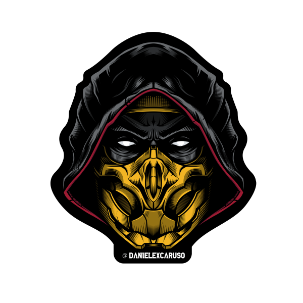 Стикеры мортал комбат Скорпион