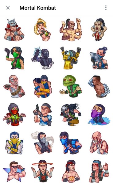 Стикеры мортал комбат Скорпион