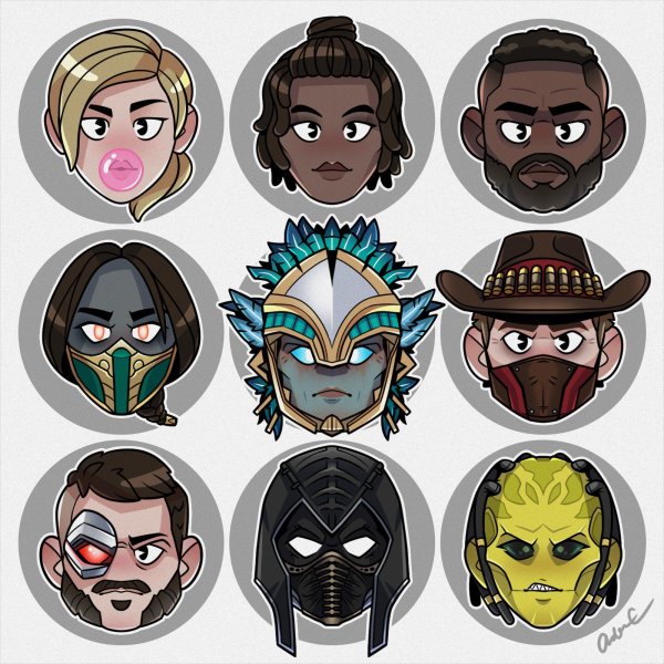 Герои в мортал комбат лица