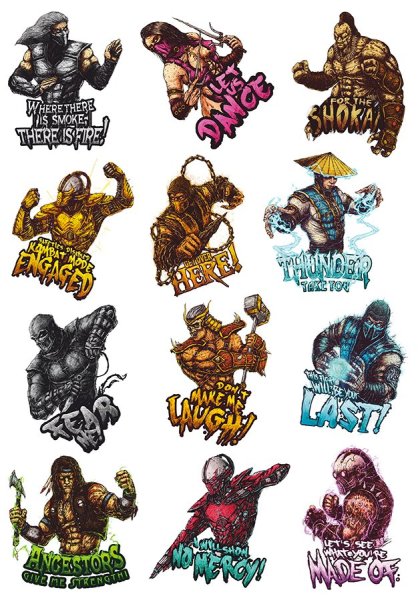 Стикеры мортал комбат