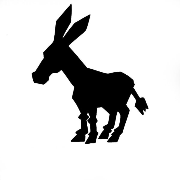 Ослик силуэт