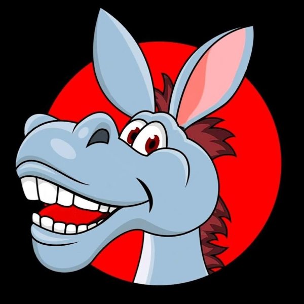 Осел карикатура