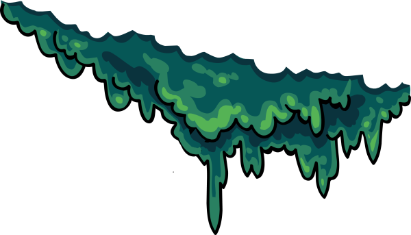 Мох нарисованный мультяшный