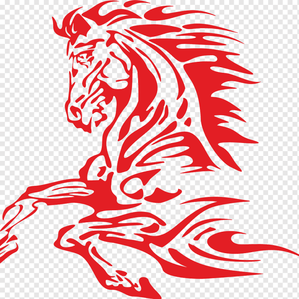 Лошади наклейки черно белые